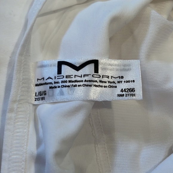 Maidenform Woman’s White Tank Size Large - Picture 3 of 4